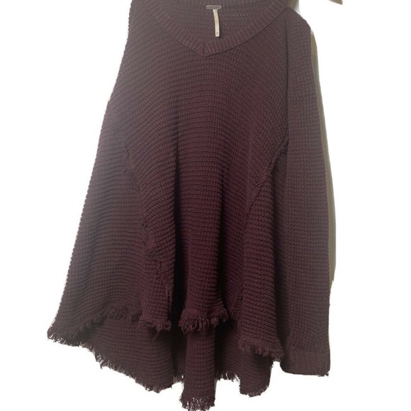 Free People Cold Shoulder Raw Edge Knit sweater - Picture 2 of 8